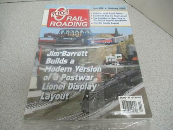 O GAUGE RAILROADING  MAGAZINE- FEB. 2005- NEW - W10
