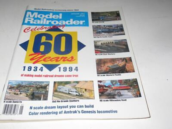 MODEL RAILROADER MAGAZINE- JANUARY 1994   - LN - M16