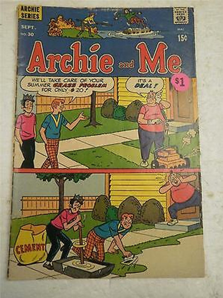 ARCHIE SERIES COMIC- ARCHIE AND ME NO. 30- AUG. 1969- GOOD- BB9