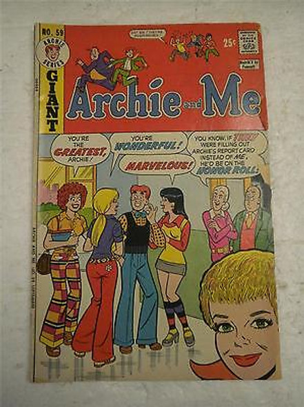 ARCHIE SERIES COMIC- ARCHIE AND ME NO.59- SEPT. 1973- GOOD- BB9