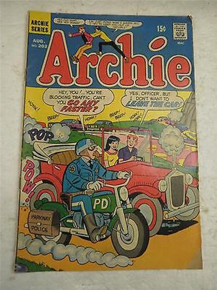 ARCHIE SERIES COMIC- ARCHIE NO. 202- AUG. 1970- GOOD- BB9
