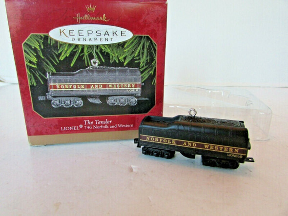 HALLMARK KEEPSAKE ORNAMENT THE TENDER 746 NORFOLK & WESTERN 1999  H4