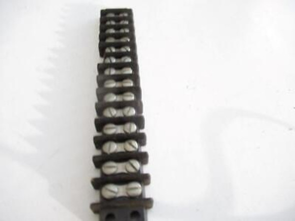 TERMINAL BAR- (BUS BAR)  14 SETS OF SCREWS-  NEW- GREAT FOR WIRING- S26