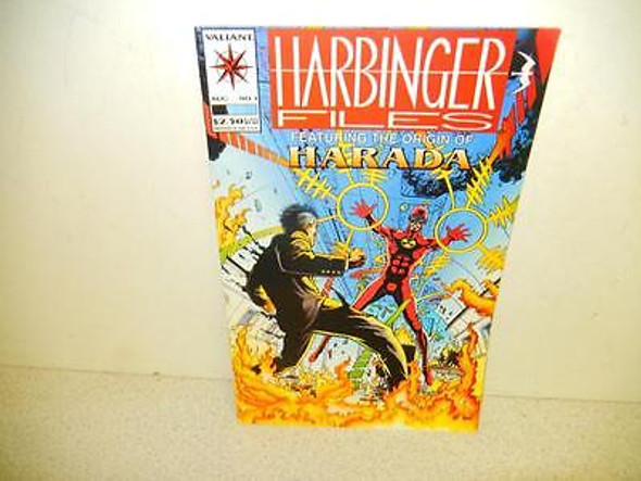 VINTAGE COMIC-VALIANT COMICS -HARBINGER FILES-HARADA # 1-AUG.1994-GOOD-L8