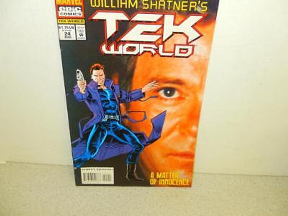 VINTAGE COMIC-MARVEL COMICS- WILLIAM SHATNERS TEK WORLD #24 AUG 1994  -GOOD-L113