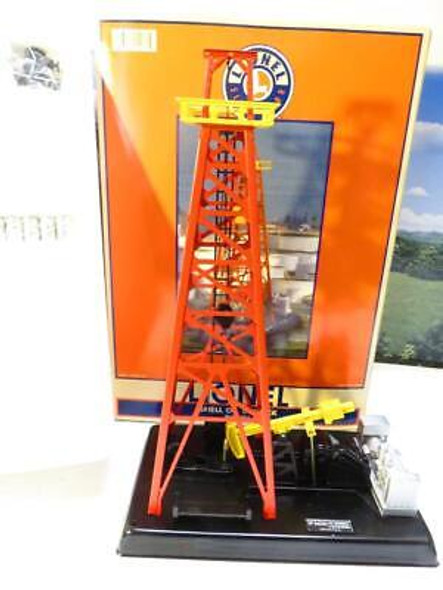 LIONEL TRAINS -14081 OPERATING SHELL OIL DERRICK ACCESSORY  0/027- NEW- SH