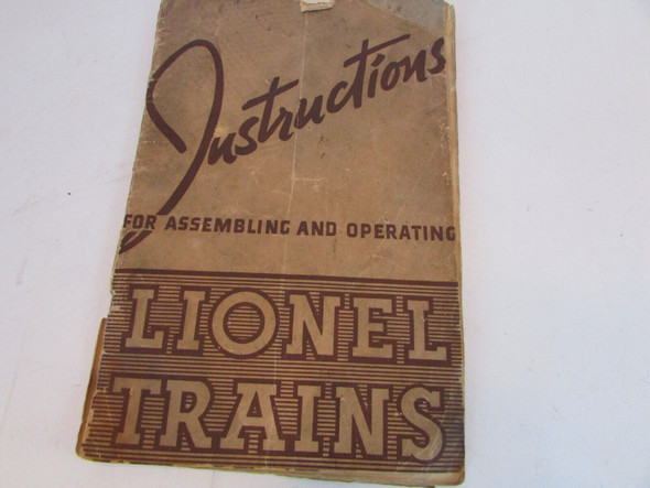 Lionel Trains Instructions for Assembling & Operating Lionel Trains 1940 M20