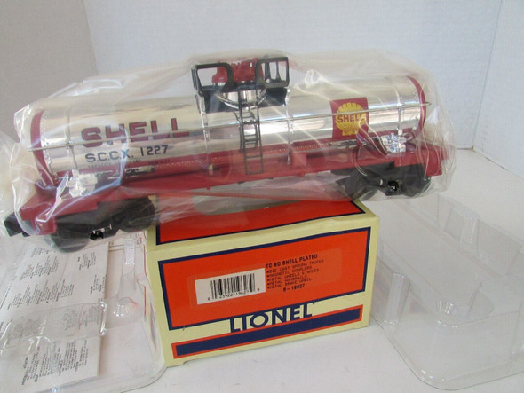 Lionel 6-19627 TC 8D Shell Plated Tank Car NIB O  Scale H1F