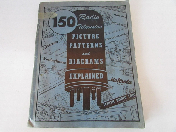 150 Radio-Television Picture Patterns & Diagrams Reference Book 1954 Soft Lot-DJ
