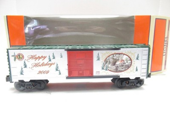 LIONEL CHRISTMAS- 25066 - 2009 CHRISTMAS BOX CAR - 027- NEW- SH