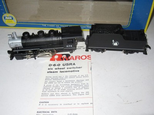 HO VINTAGE AHM 5149-C -  CNJ 0-6-0 USRA STEAM SWITCHER  -  RUNS FINE- NEW- S31NN