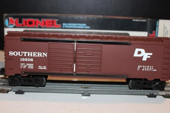 LIONEL- 19208- SOUTHERN DOUBLE DOOR BOXCAR- BOXED - 0/027- NEW - H1C1