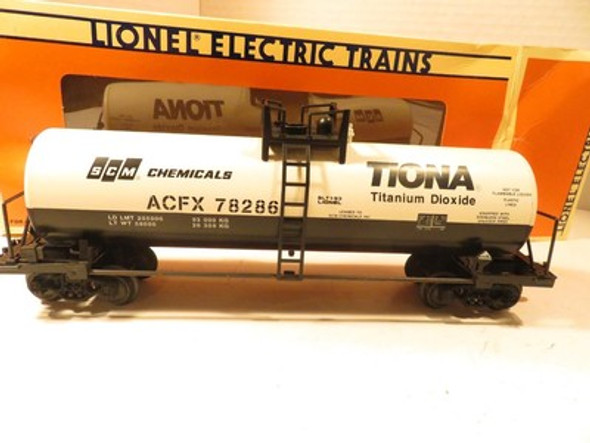 LIONEL17906- SCM UNI-BODY TANK CAR- STANDARD 'O' - D/C TRUCKS  BOXED- LN- HC2