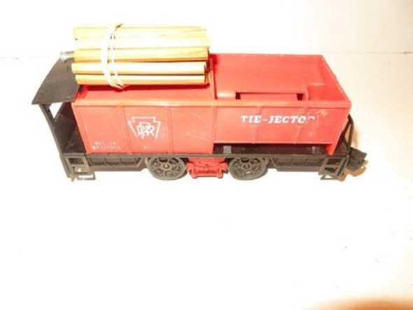 LIONEL POST-WAR #55 MOTORIZED TIE EJECTOR CAR - 0/027- RUNS FINE- W/WOOD-S31N