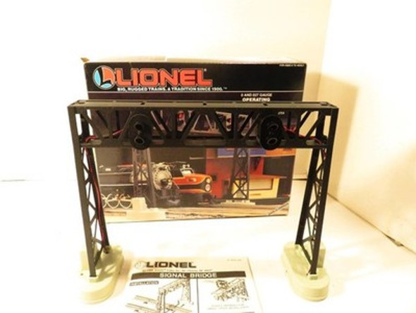 LIONEL TRAINS- 12724 OPERATING SIGNAL BRIDGE ACCESSORY - 0/027- BOXED - NEW-SH