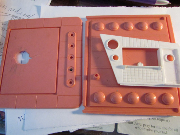 O Scale Plasticville Frosty Bar Parts Base Roof Side not complete  PR