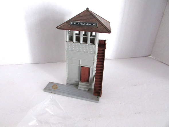 HO Bachmann Plasticville Junction Switch Tower As Is Not Built    PR