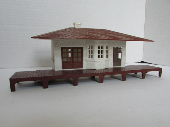 Plasticville Passenger Station O Not Built Brown Roof missing front door  PR
