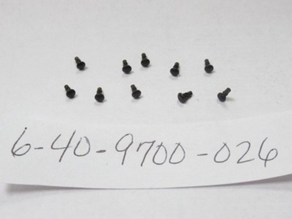 LIONEL PART-  SCREWS - 640-9700-026- #00 X 1/8 10 PIECES- NEW- SR59