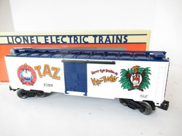 LIONEL 17219 TASMANIAN DEVIL 40TH BIRTHDAY BOXCAR- 0/027 - D/C TRUCKS- NEW- B23
