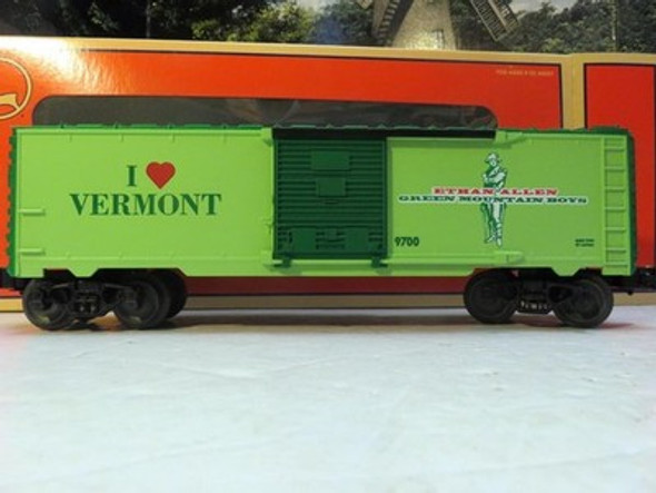 LIONEL19969- I LOVE VERMONT BOXCAR - 0/027 - NEW-  HC2 LIONEL19969- I LOVE VERMONT BOXCAR - 0/027 - NEW-  HC2