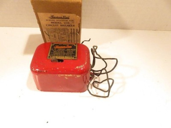 AMERICAN FLYER PRE-WAR CIRCUIT BREAKER #1275-GOOD - BOXED - M66 AMERICAN FLYER PRE-WAR CIRCUIT BREAKER #1275-GOOD - BOXED - M66