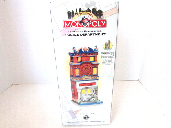 DEPT 56 13604 KENTUCKY AVE POLICE DEPARTMENT LIGHTED BUILDING NEW