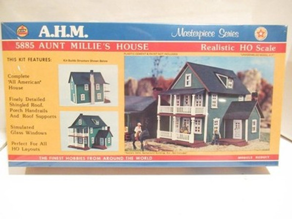 HO TRAINS VINTAGE AHM 5885 AUNT MILLIE'S HOUSE KIT-MASTERPIECE-SEALED- NEW- S31V