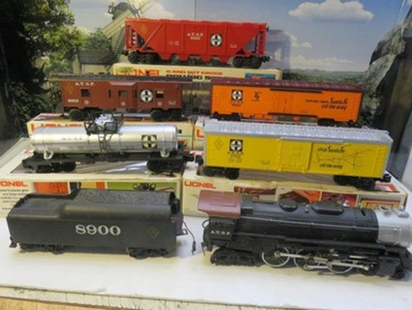 LIONEL MPC 8800 SANTA FE FAMOUS AMERICAN RR SET #1- 0/027- EXC.- J1