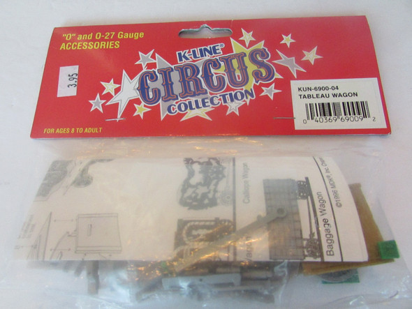 K-Line K6900-04 Tableau Wagon Circus Accessory New 0-27 Gauge Green M15