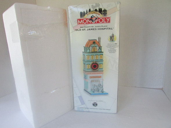 Dept 56 13603 Monopoly 180 St.James Place Old St. James Hospital  New  D1