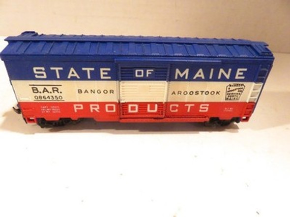 LIONEL POST-WAR HO TRAINS- 0864350 STATE OF MAINE BOXCAR- ORIGINAL- EXC. - L214