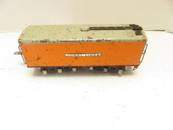 LIONEL PRE-WAR 250E TINPLATE HIAWATHA TENDER- ORIG. NO WHISTLE- NEEDS REST.-S31P