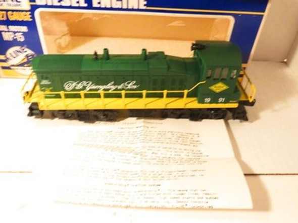 VINTAGE K-LINE TRAINS- 2234 YUENGLING MP15 DIESEL LOCO- 0/027- NEW- B9