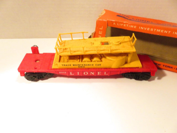 LIONEL POST-WAR - 6812 TRACK MAINTENANCE CAR- GOOD FOR PARTS- BXD- B6R