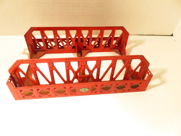 LIONEL PRE-WAR - #270- RED TINPLATE BRIDGE  NO TRACK - EXC.- B6R LIONEL PRE-WAR - #270- RED TINPLATE BRIDGE  NO TRACK - EXC.- B6R