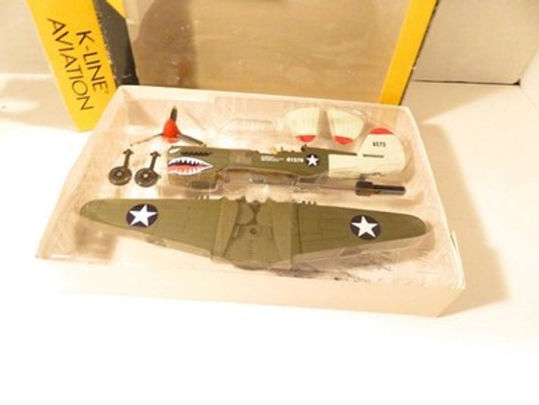 K-LINE TRAINS AVIATION 40225- VINTAGE ARMY CORPS P40 FIGHTER PLANE KIT- NEW- B15