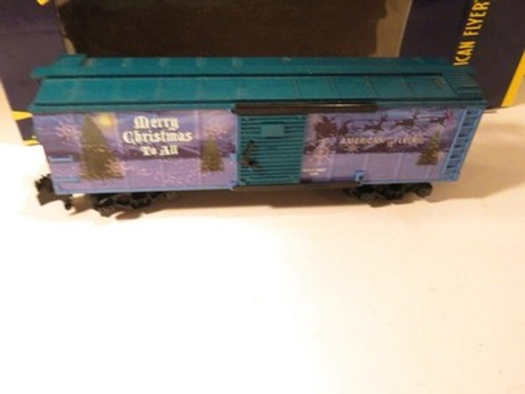 AMERICAN FLYER TRAINS - 48368 - 2007 CHRISTMAS BOXCAR- S GAUGE-  LN - W21 AMERICAN FLYER TRAINS - 48368 - 2007 CHRISTMAS BOXCAR- S GAUGE-  LN - W21