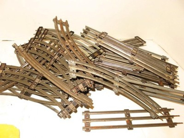 LIONEL TRAINS POST-WAR 027 TRACK- 50 ASSORTED SECTIONS- GOOD - LIONEL TRAINS POST-WAR 027 TRACK- 50 ASSORTED SECTIONS- GOOD -
