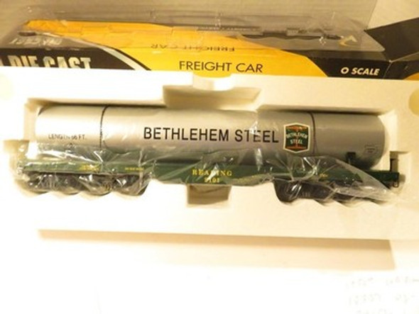 K-LINE TRAINS K693-1932- READING SCALE FLATCAR W/BETHLEHEM STEEL PIPE-NEW-HC2
