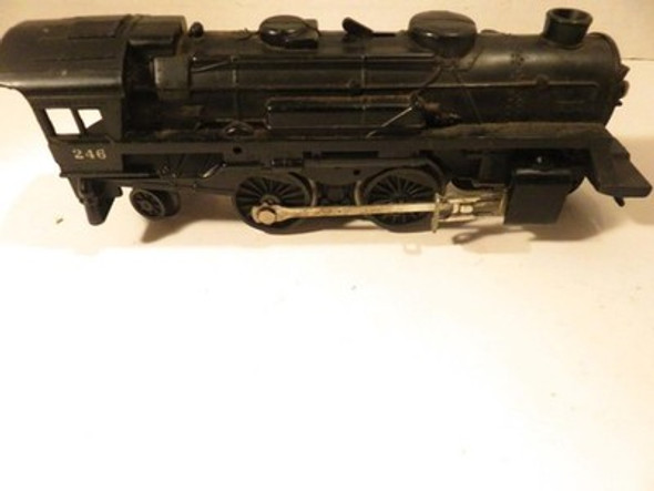 LIONEL POST-WAR TRAINS - 246 STEAM LOCO- 027 - RUNS EXC.- DAMAGED- S31I LIONEL POST-WAR TRAINS - 246 STEAM LOCO- 027 - RUNS EXC.- DAMAGED- S31I