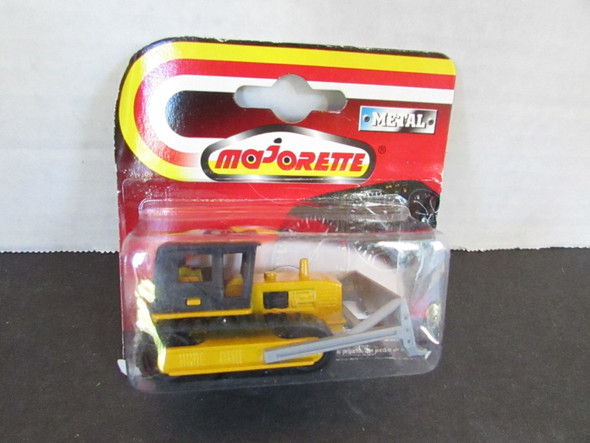Majorette Diecast Metal Bulldozer #287 Construction Vehicle Yellow 1/64 New E1
