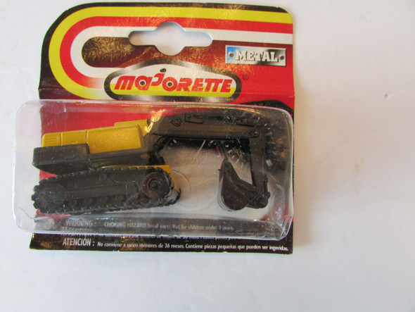 Majorette Diecast Metal Pelle Mecanique Construction Vehicle Yellow 1/100 New E1