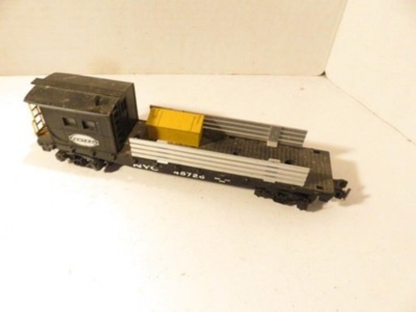 AMERICAN FLYER TRAINS 'S' 48726 NEW YORK CENTRAL BOOM CAR- GOOD - M1