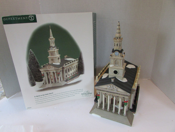 Dept 56 58471 St. Martin-in-the-Fields Church w/cord Dickens Village  D10