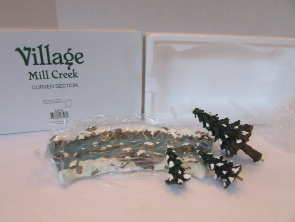 Dept 56 52634 Village Mill Creek Curved Section w/Trees   D11