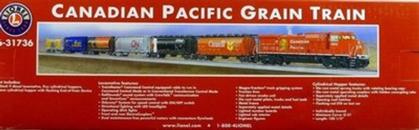 LIONEL - 31726 CANADIAN PACIFIC GRAIN TRAIN SET W/TMCC - FACTORY SEALED-