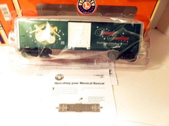 LIONEL 19888 CHRISTMAS MUSIC BOXCAR - 0/027- NEW -- BATTERY OPERATED- B25