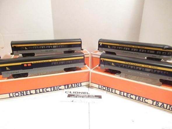 LIONEL 19153 C & O ALUMINUM 4 CAR / 19164 ALUMINUM 2 CAR ADD ON SET- NEW- H1C