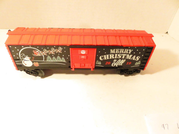 LIONEL TRAINS - 2019 CHRISTMAS BOXCAR-  EXC- NO BOX- 027- H12
